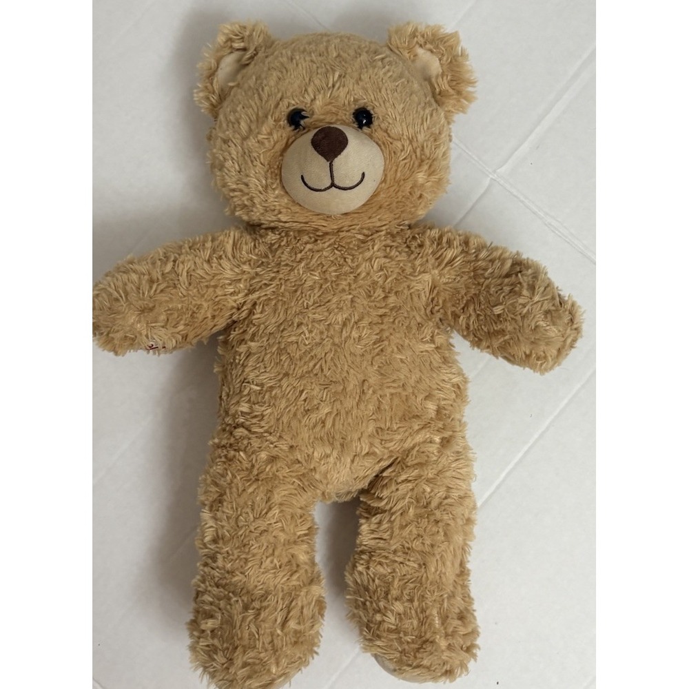 Build-A-Bear Workshop Happy Hugs Teddy Bear 16" Soft Brown Plush 2017 cuddly
